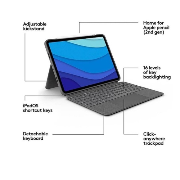 Tablet Case with keyboard-Logitech - Picture 9 of 10